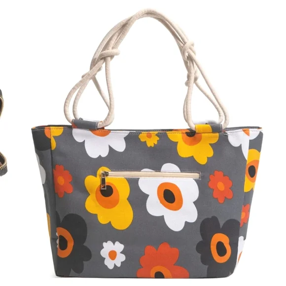 Farmhouse Is My Style flower tote and matching clutch wallet NEW - Picture 2 of 16